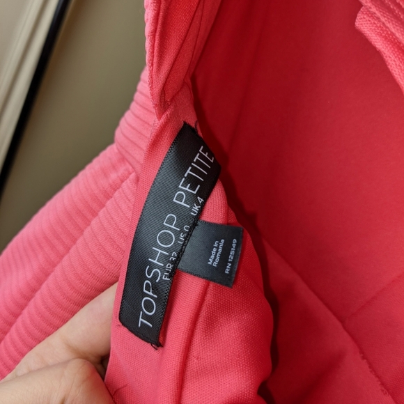 Topshop Petite Ribbed Dress with Heart Cutout - Picture 3 of 5